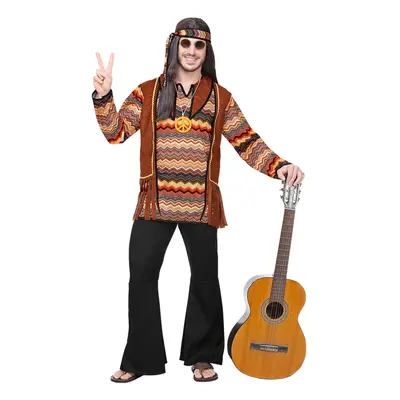 (L) Men's nature hippie costume