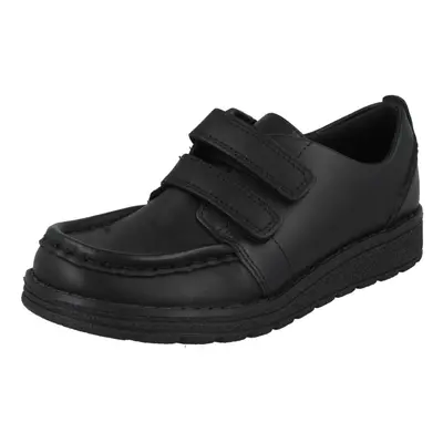 (Black, UK Child) Girls Clarks Formal/School Shoes Mendip Stitch - F Fit