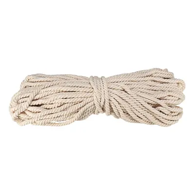 Cotton Rope 8mm Natural Beige Twisted Cord DIY Craft Macrame Handmake String 45m Decorations