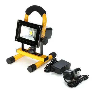 (EU Plug) 10W Portable Rechargeable LED Flood Light Work Waterproof IP65 Outdoor Car Emergency L