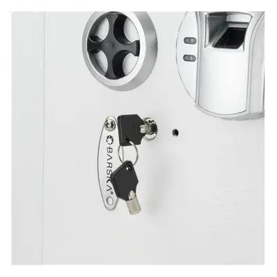 Barska AX13030 White Biometric Wall Safe