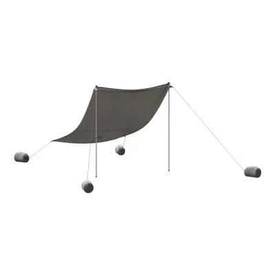 vidaXL Beach Canopy with Sand Anchors Beach Tent Sun Shelter Grey 214x236 cm