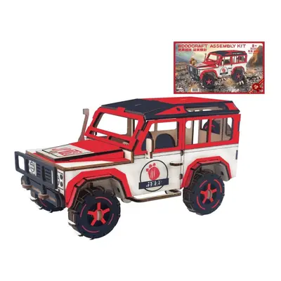 Off-road Vehicle Laser Cutting DIY Handmade 3D Wooden Puzzle Model Toys