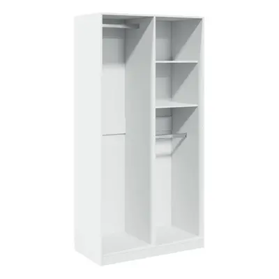 (white, x x cm/ shelves piece) vidaXL Wardrobe Clothing Storage Hanger Clothes Cabinet Closet En