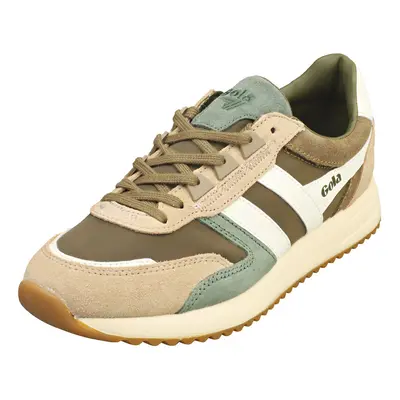 (6) Gola Chicago Womens Fashion Trainers in Khaki