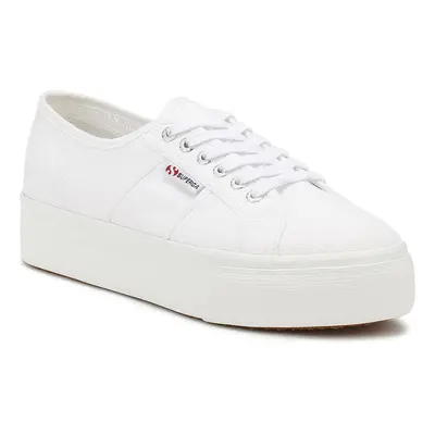 (UK 5) Superga Womens White Acotw Trainers