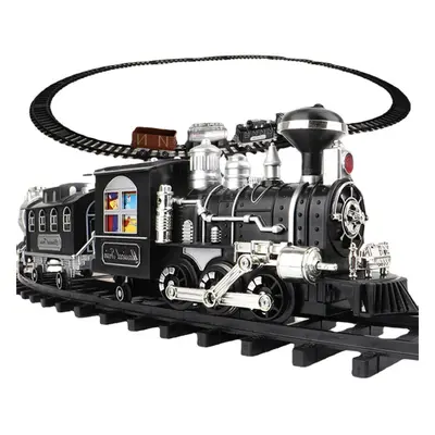 (Style B) Classical Electric Smart Steam Classical Locomotive Freight Remote Control Train DIY A