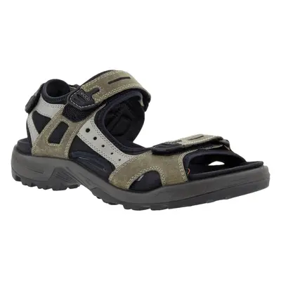 (8-8.5 (42EU) UK, Vetiver/Wild Dove) ECCO Mens Yuctan Summer Adjustable Outdoor Walking Sandals 