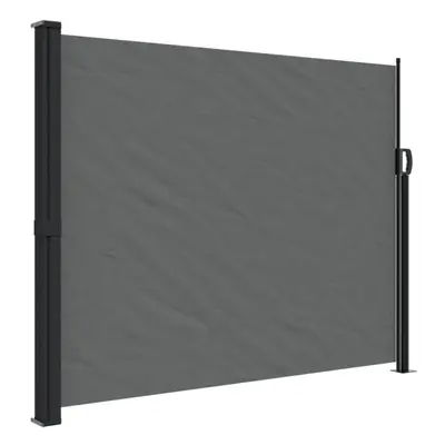 vidaXL Retractable Side Awning Outdoor Privacy Screen Anthracite 160x500 cm