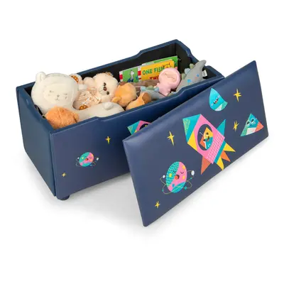 Upholstered Kids Toy Storage Bench Storage Organizer Toy Chest w/ Lid