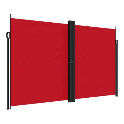 (red, x cm) vidaXL Retractable Side Awning Outdoor Privacy Screen Balcony Sunshade Shelter