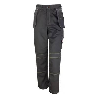 (L, Black) Result Unisex Work-Guard Lite X-Over Holster Workwear Trousers (Breathable And Windpr