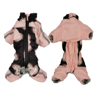 (Pink, 14) Waterproof Pet Dog Warm Padded Vest Coat Clothes Puppy Winter Jacket Apparel