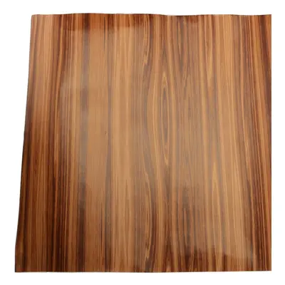 (Light Brown) Modern Wallpaper Wood Grain Self-Adhesive Wall Tile Sticker 100.45M Waterproof