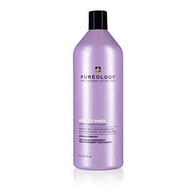 Pureology | Hydrate Sheer Moisturising Conditioner| For Fine, Colour Treated Hair | Lightweight 