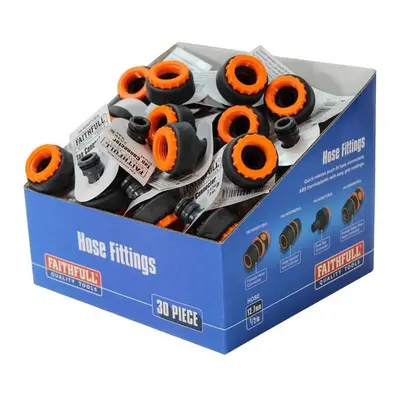 Plastic Tap Hose Connecto 1/2 & 3/4in (Box 30) FAIHOSETCBUL