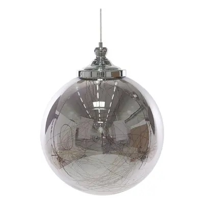 Pendant Lamp BENI Glass Silver