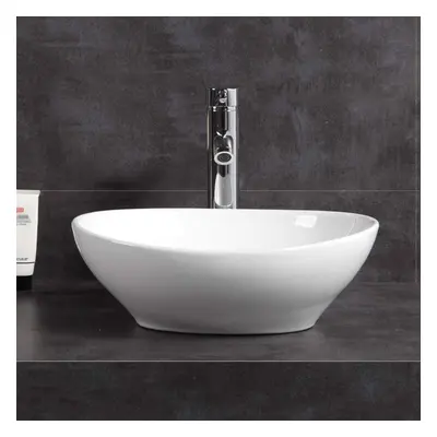 Bathroom Vanity Wash Basin Sink Countertop Oval Ceramic Wash Bowl