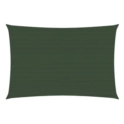 vidaXL Sunshade Sail g/mÂ² Dark Green 3.5x4.5 m HDPE Sunscreen Shade Canopy