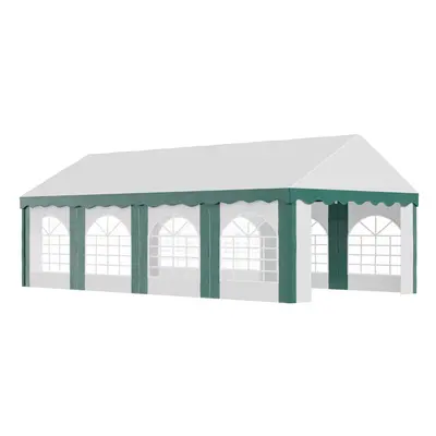 Outsunny x 4m Marquee Gazebo, Party Tent with Sides and Double Doors