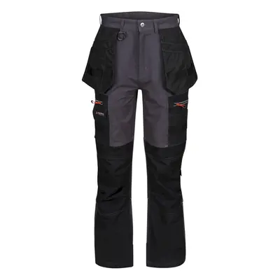 (42S, Iron/Black) Regatta Mens Infiltrate Softshell Stretch Work Trousers