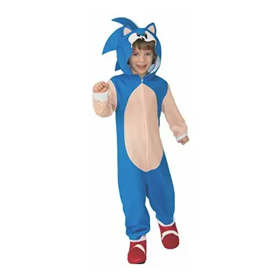 Rubies Childs Costume Sonic Oversized Jumpsuit Costume, As Shown, Small US