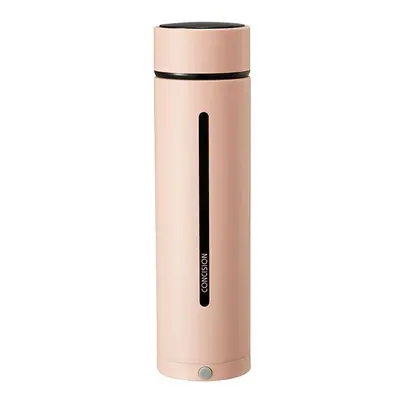 (Pink) 450ml Insulated Cup Smart LCD Temperature Display Vacuum Thermos Food Grade Stainless Ste