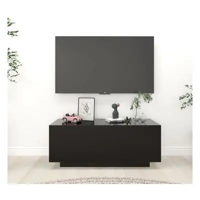 vidaXL TV Cabinet Black 100x35x40 cm Chipboard Stereo Cabinet TV Stand Unit