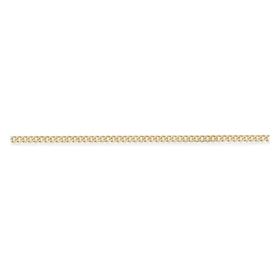 Jewelco London 9ct Yellow Gold - Premium Quality Curb Pendant Chain Necklace - 2mm gauge - CNNR0