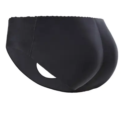 (Black, S) Lady Padded Seamless Panties Butt Lifter Booty Enhancer Control Body Shaper Underwear