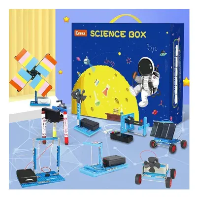 () 5-in-1 Burst/Dinosaur Crystal Experiment Chemical Science Experiment Set for Kids Educational