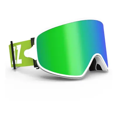 (Green lens) Ski 2in1 with Magnetic Lens for Night Anti-Fog UV400 Snowboard Men Women Glasses