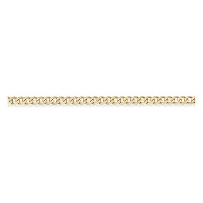 (24) Jewelco London 9ct Yellow Gold - Premium Quality Curb Pendant Chain Necklace - 3.1mm gauge