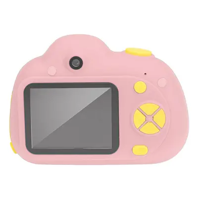 (Pink) Kids Mini Digital Front Rear 8.0Mp Digital Sport Camera Photo Christmas Gift Shockproof M