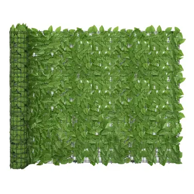 vidaXL Balcony Screen with Green Leaves 300x150 cm Privacy Screen Wind Breaker