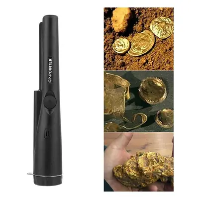 (Black) Metal Detector Pin Pointer High Sensitivity All Gold Finder Electronic Measuring Tool