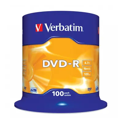 Verbatim DVD-R Matt Silver 4.7GB DVD-R 100pc(s)