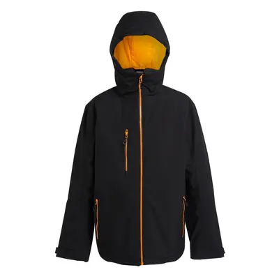 (L, Black/Orange Pop) Regatta Mens Navigate Insulated Waterproof Jacket