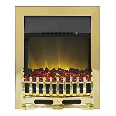 Adam Blenheim Inset Electric fire in Brass