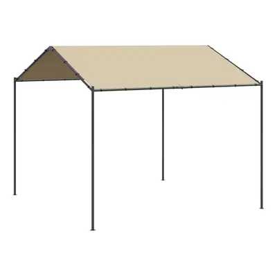 vidaXL Canopy Tent Outdoor Gazebo Party Tent Beige 3x3 m Steel and Fabric