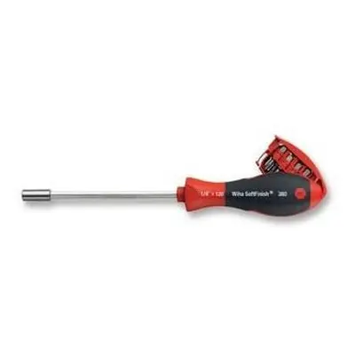 WIHA Screwdriver with Built-In Bit Magazine Magnetic 1/4' x