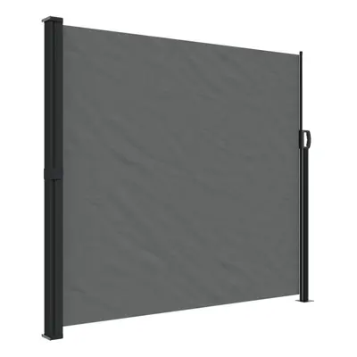 vidaXL Retractable Side Awning Outdoor Privacy Screen Anthracite 180x500 cm