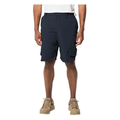 (S, Night Blue) Jack Wolfskin Mens Kalahari Wicking Quick Drying Cargo Shorts