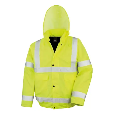 (M, Yellow) SAFE-GUARD by Result Mens Hi-Vis Winter Blouson Jacket