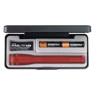 Maglite Mini Maglite AA LED Flashlight with Presentation Box (Red)