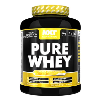 NXT Nutrition Pure Whey Powder - Low Fat - Muscle Building - 2.25KG