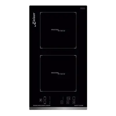 Kaiser Grand Chef 28.8cm Domino Induction Hob | Black Glass Cooktop