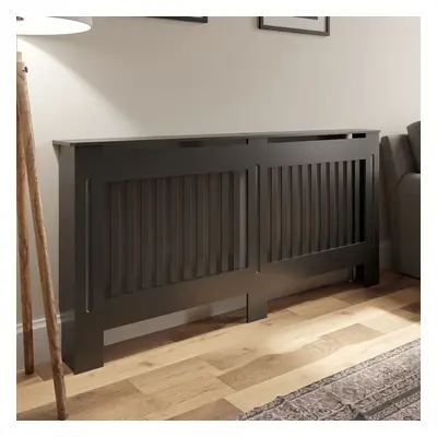 Radiator Cover Wall Cabinet Large MDF Wood Anthracite Vertical Style 1720x815mm