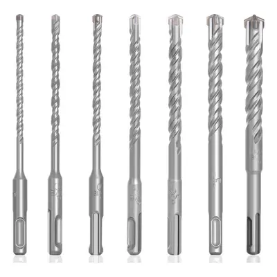 () 7pcs Electric Hammer Cross Impact Drill Bits 5/6/7/8/10/12/14*110mm/160mm