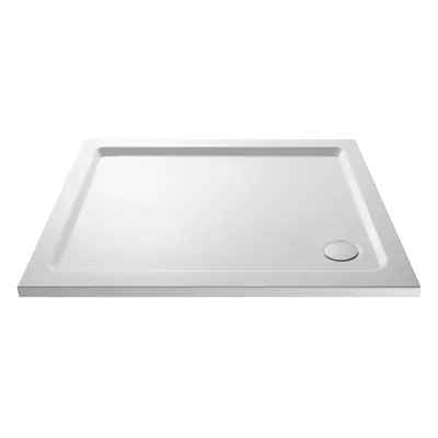 1000mm x 760mm Premium Rectangular Shower Tray - White